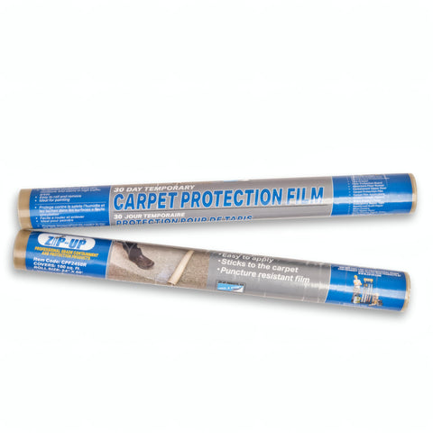 Zip-Up 3mil puncture resistant poly provides durable carpet coverage