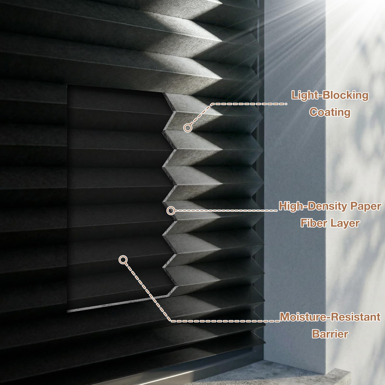 Zipcase cordless installation with clips enables quick mounting without tools