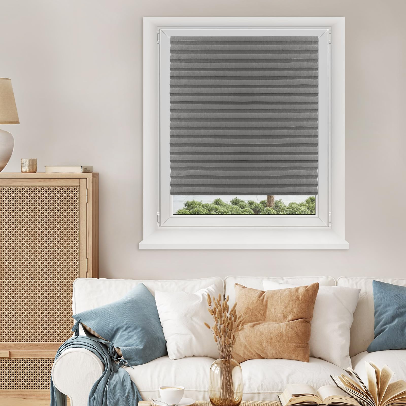Zipcase cut-to-size shade adapts to varied windows and doors.