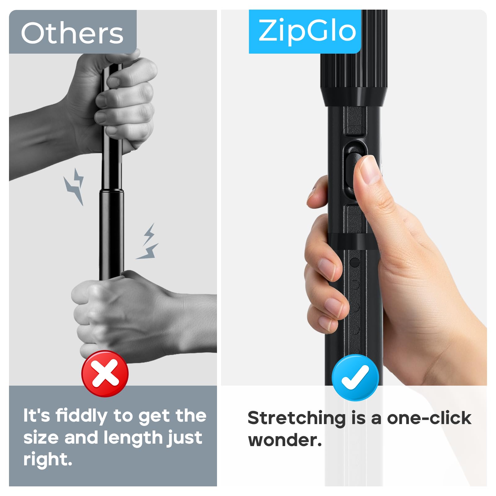 ZipGlo versatile indoors and outdoors for patios and windows.