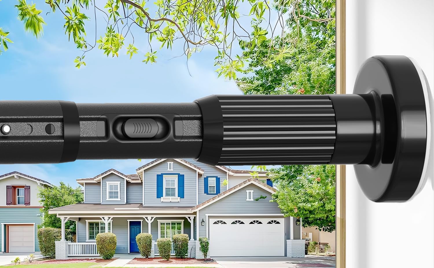 ZipGlo tension curtain rod extended to 40-166in for versatile bathroom and window fit