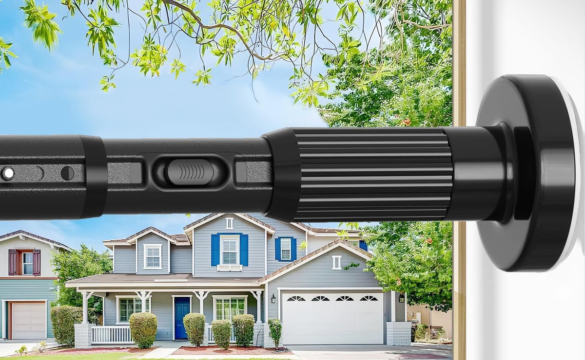 ZipGlo tension curtain rod extended to 40-166in for versatile bathroom and window fit