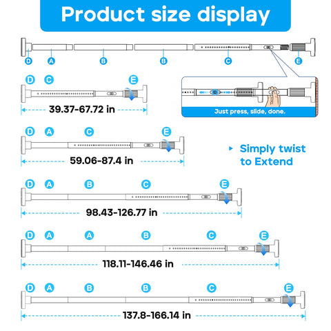 ZipGlo rust-proof black finish stands up to humid bathroom use