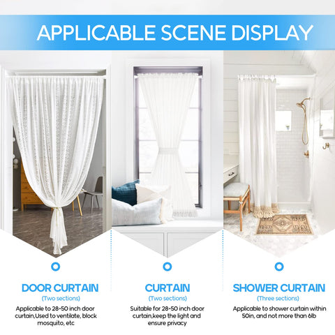 ZipGlo tension curtain rod with a modern black finish for contemporary decor