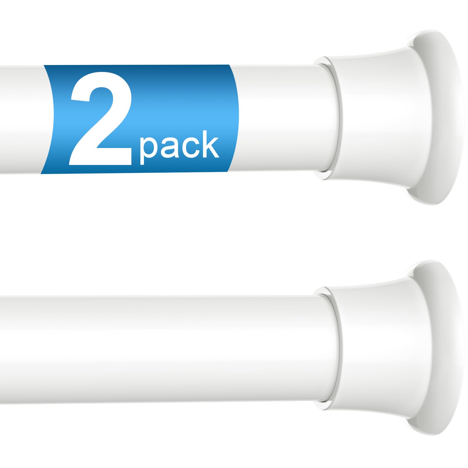 ZipGlo tension rod assembled to fit 30–62 inches with secure locking.