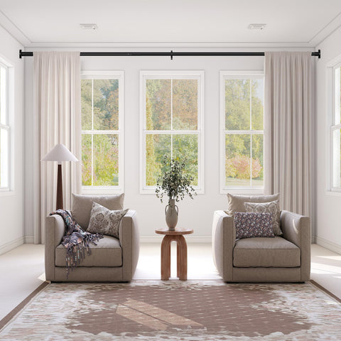 ZipGlo tension rod delivers quick setup and dependable curtain support.