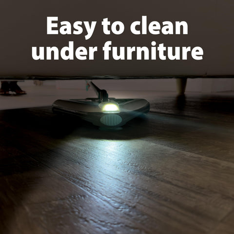Zippi Sweeper Pro on hardwood cleans with ease.