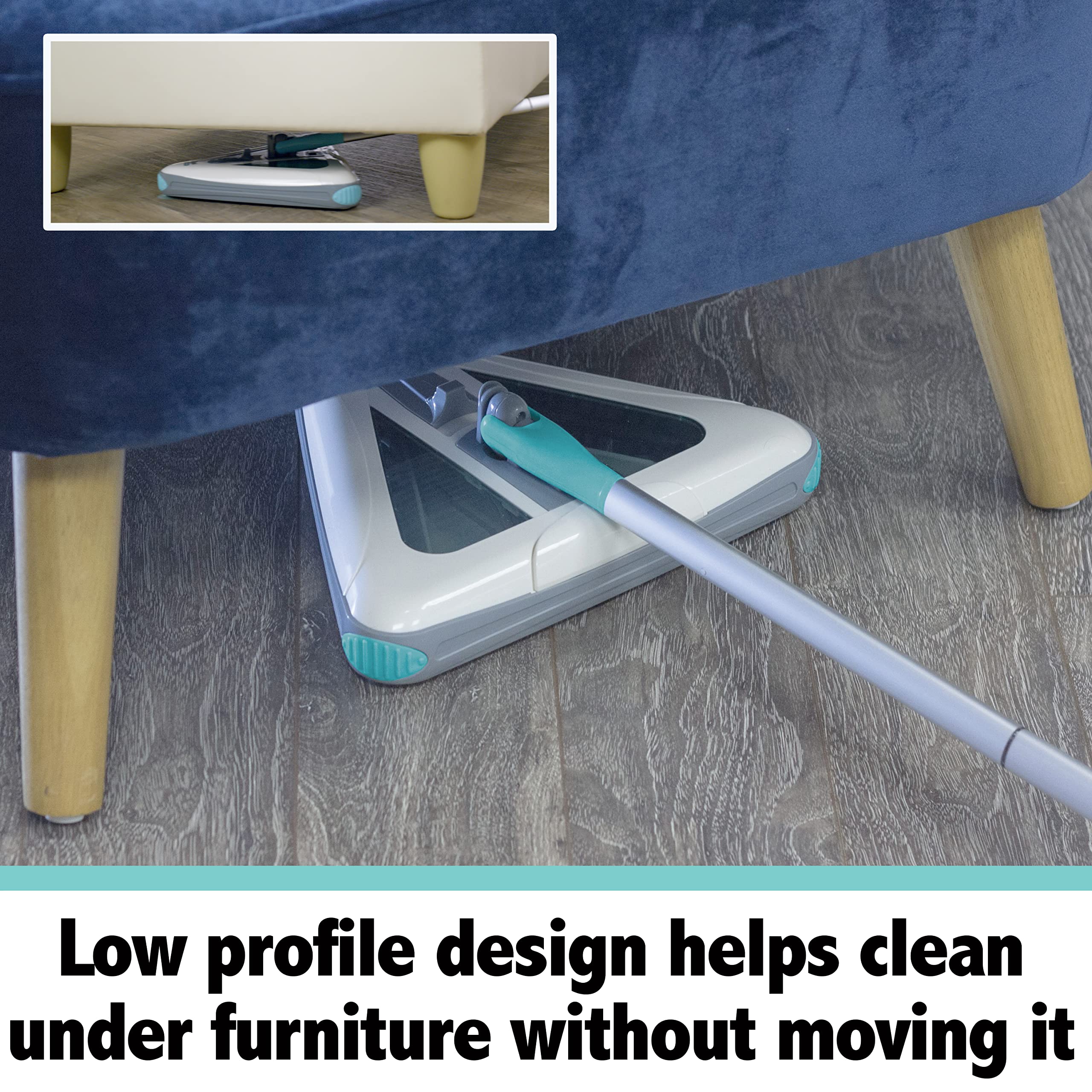 Zippi Sweeper Standard cordless battery enables extended cleaning sessions