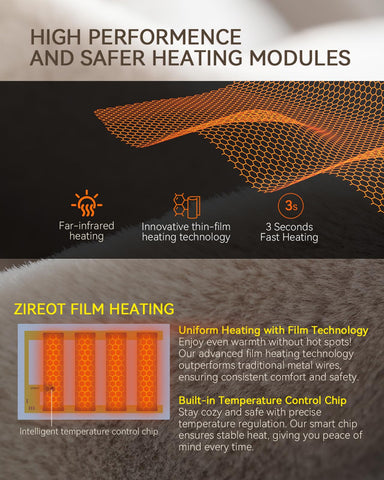 Zireot ideal for office desks, keeping you warm while focused.