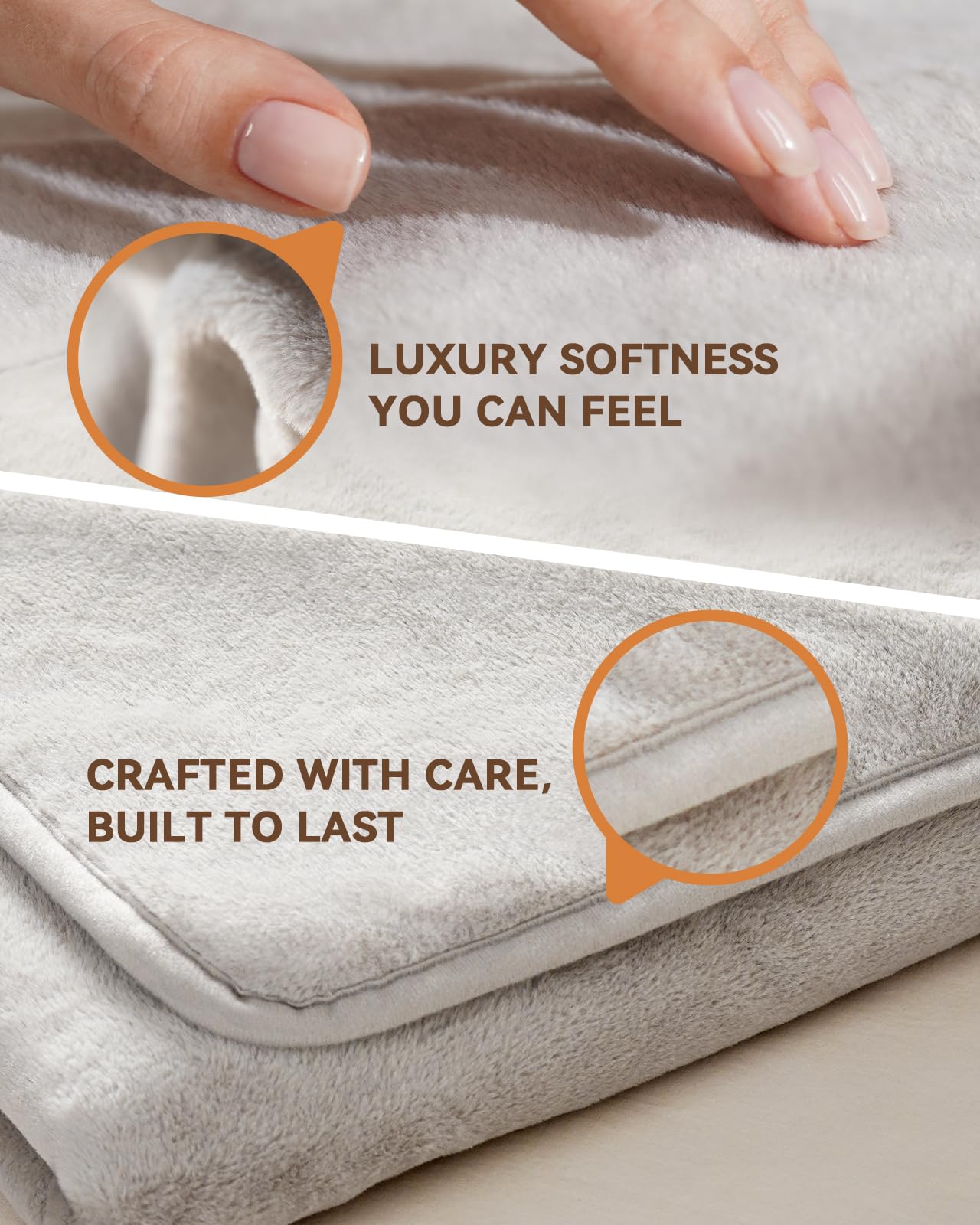 Zireot soft plush wearable blanket for long-wear comfort.