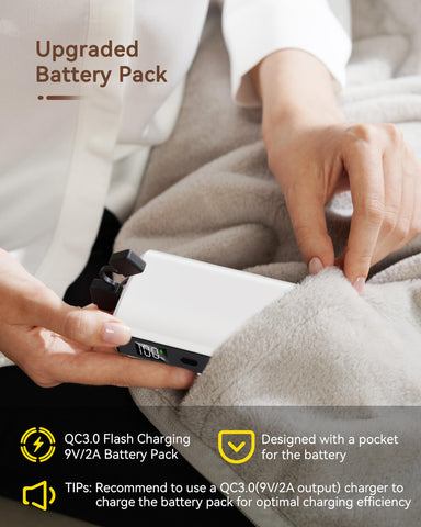 Zireot targeted heating at the shoulders for chilly moments.