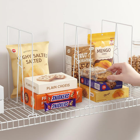Ziroland kitchen and office shelf divider clarifies items and saves countertop space.