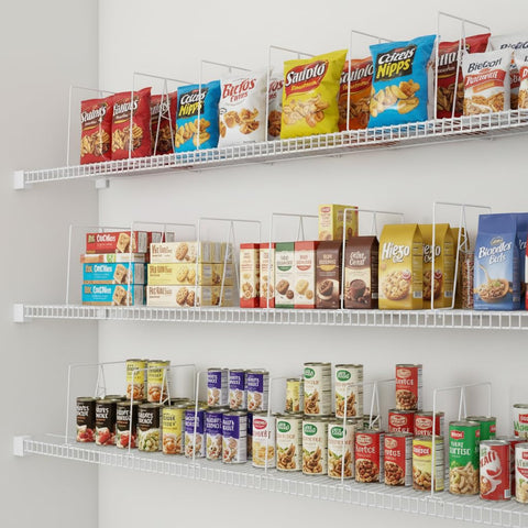 Ziroland white finish blends with any closet decor.