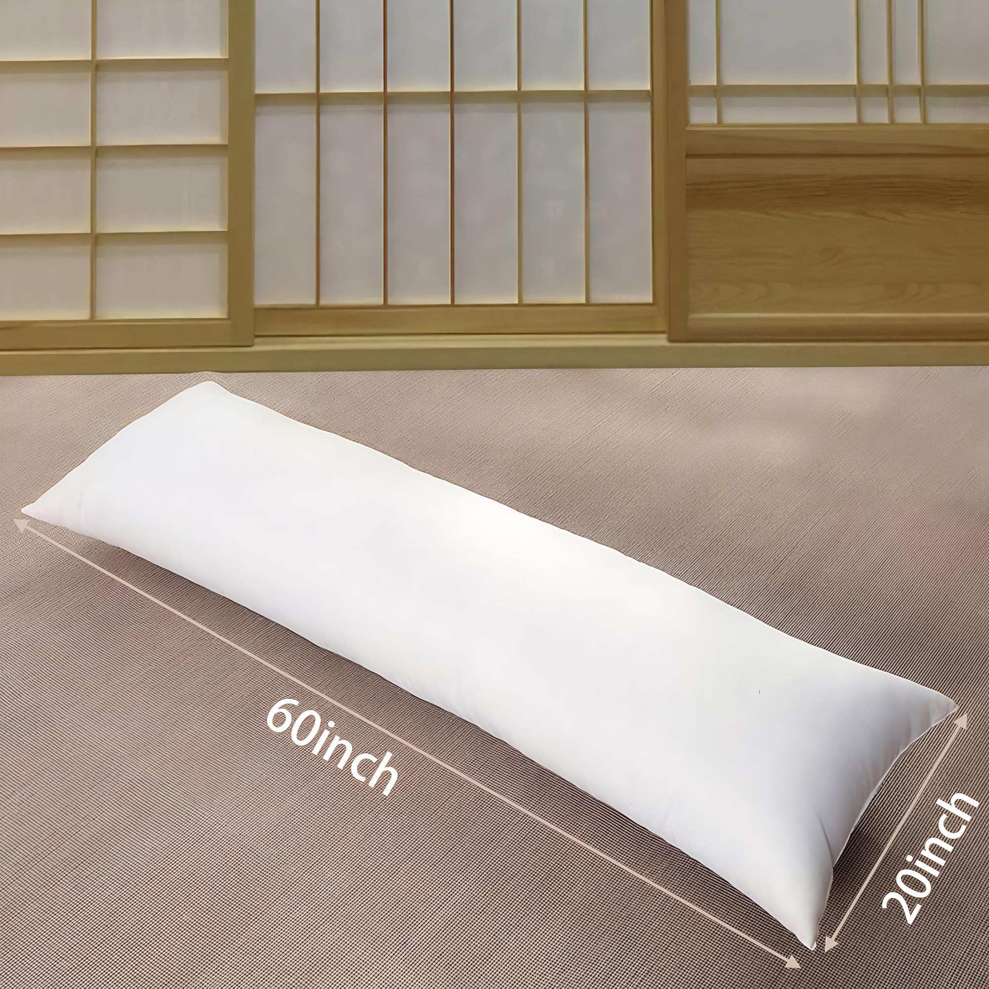 Zituop anime body pillow insert showing 20x60 inch case compatibility