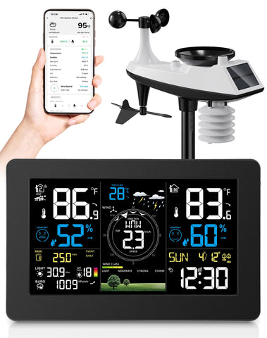 Zivron WiFi Weather Station large display for quick real-time data
