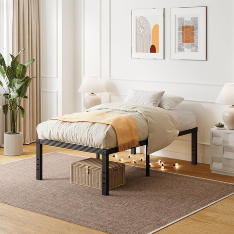 ZIYOO frame's noise-free joints reduce squeaks for peaceful nights.