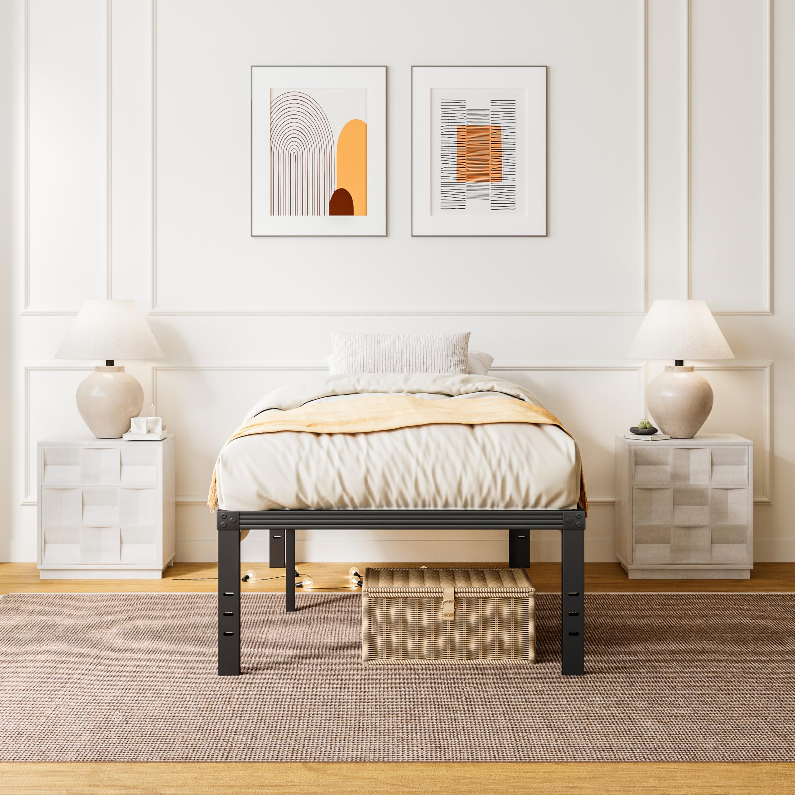 ZIYOO's non-slip design helps keep the bed setup steady.