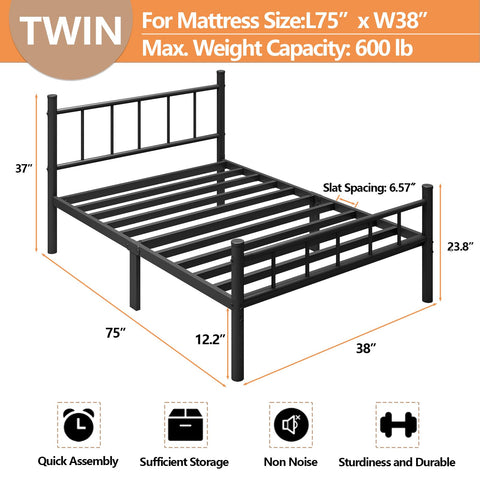 Zizin bed frame steel slats provide direct mattress support for all mattress types.