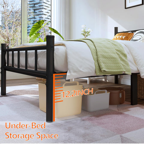 Zizin 12.7-inch under-bed clearance enables convenient storage.
