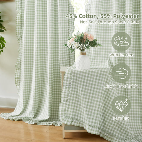 ZJDECOR not-see-through cotton blend curtains for daylight with subtle texture