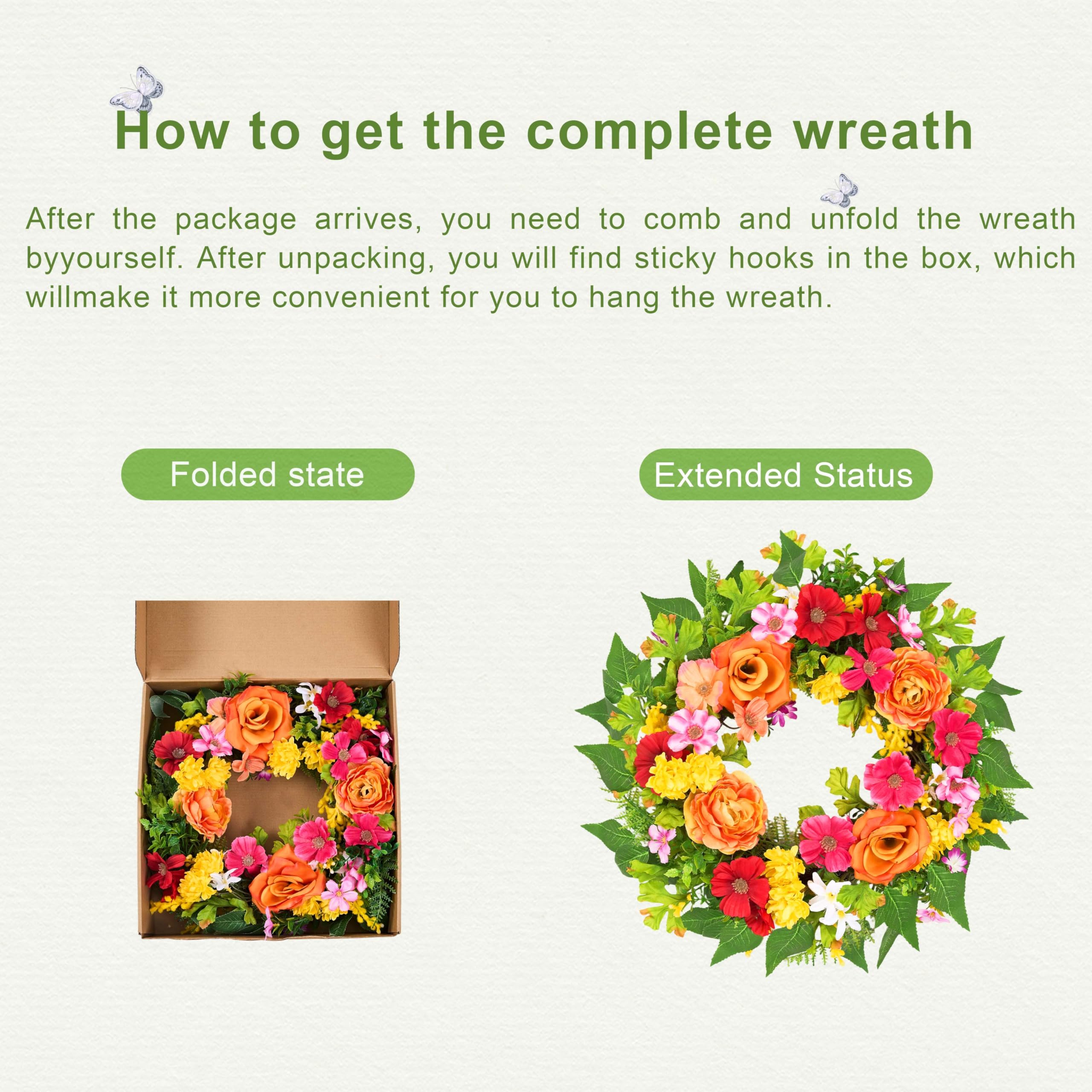 zjlmit layered greenery wreath texture for indoor spaces