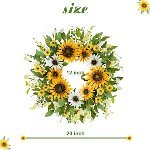 Zjlmit silk sunflowers detail adds vivid color to your wall.