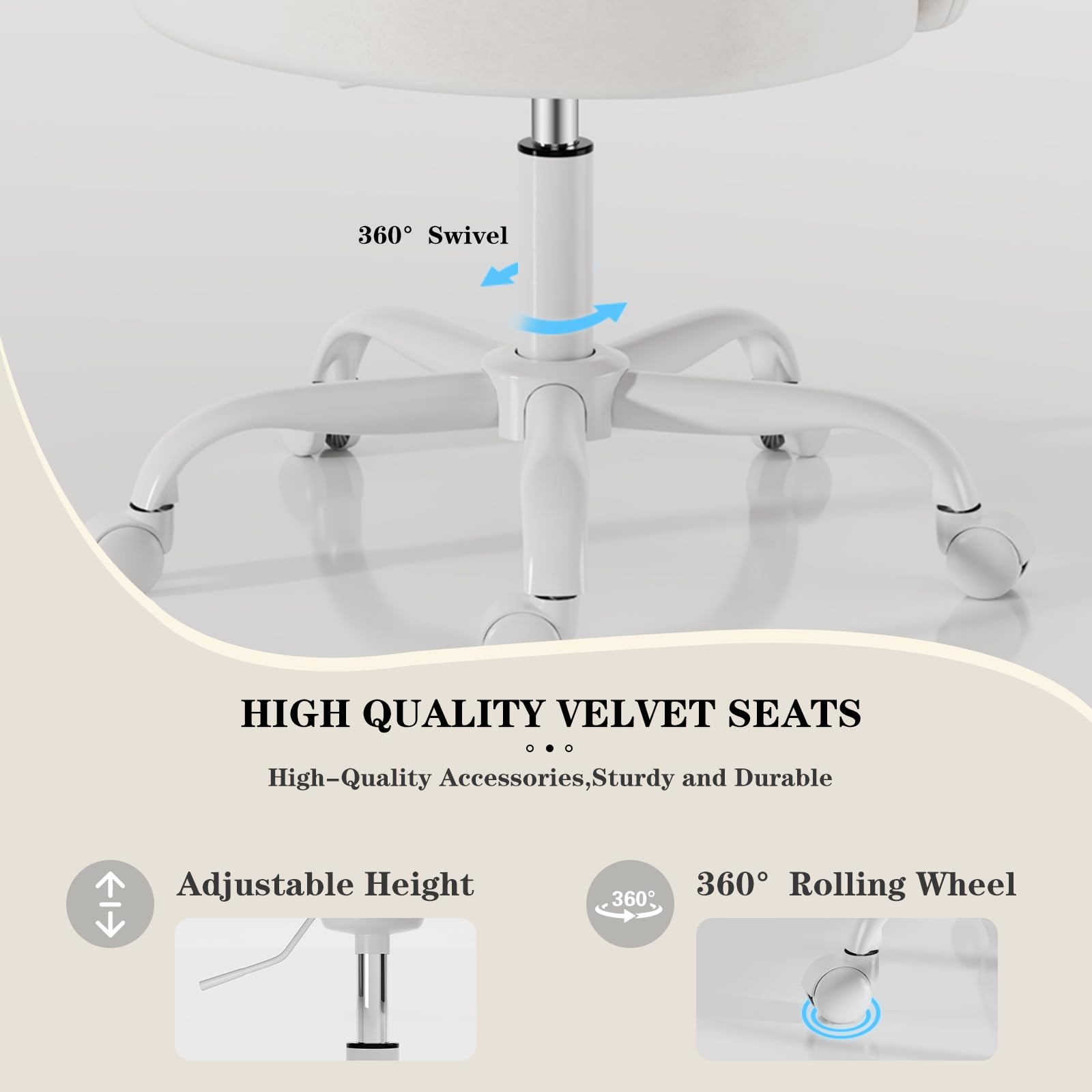 Zkfhome space saving chair slides under vanity or desk