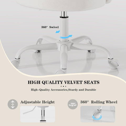 Zkfhome space saving chair slides under vanity or desk