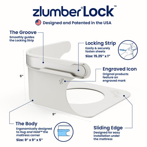 ZlumberLock easy sheet change speeds laundry days and sheet swaps