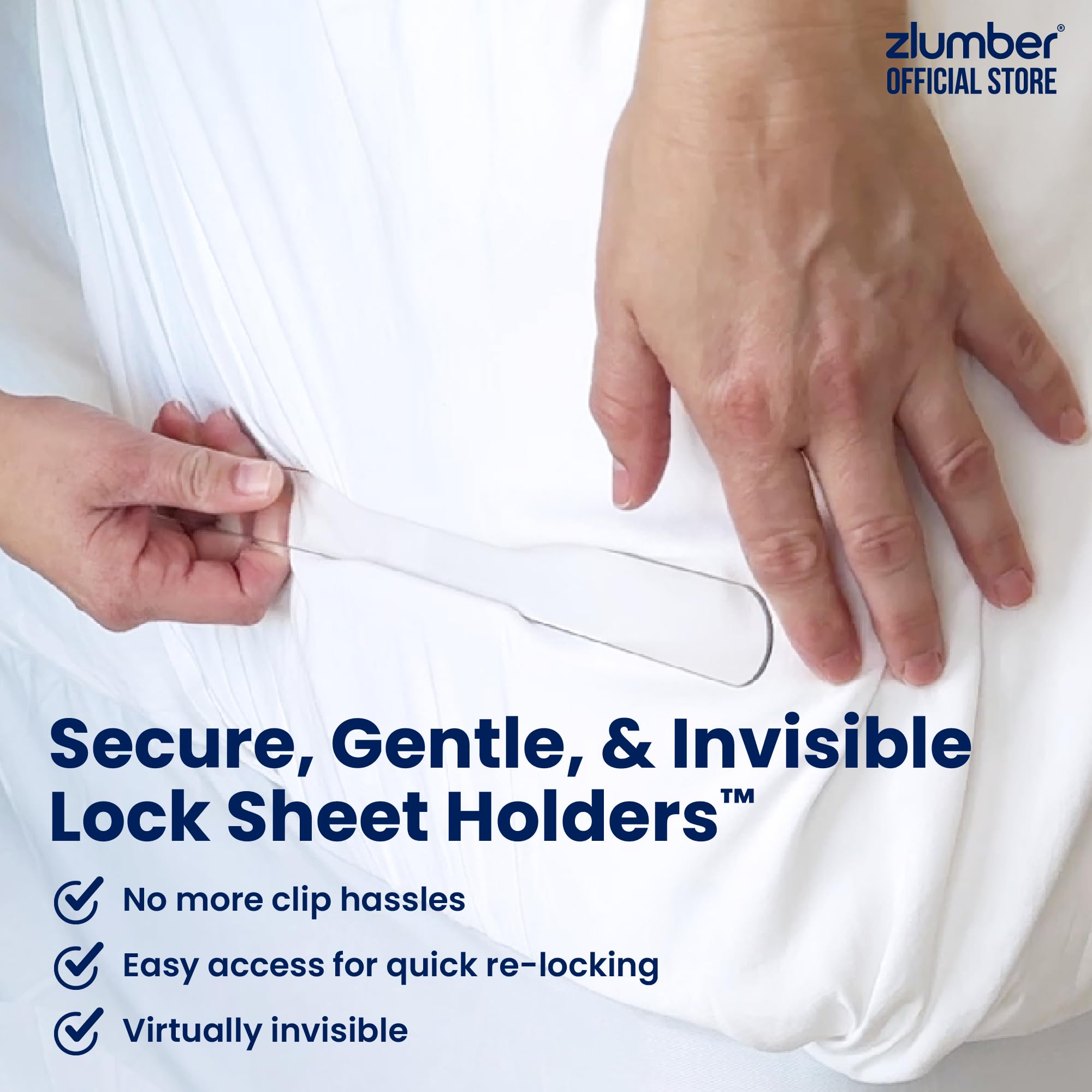 ZlumberLock fits all sheets for consistent alignment and tidy edges