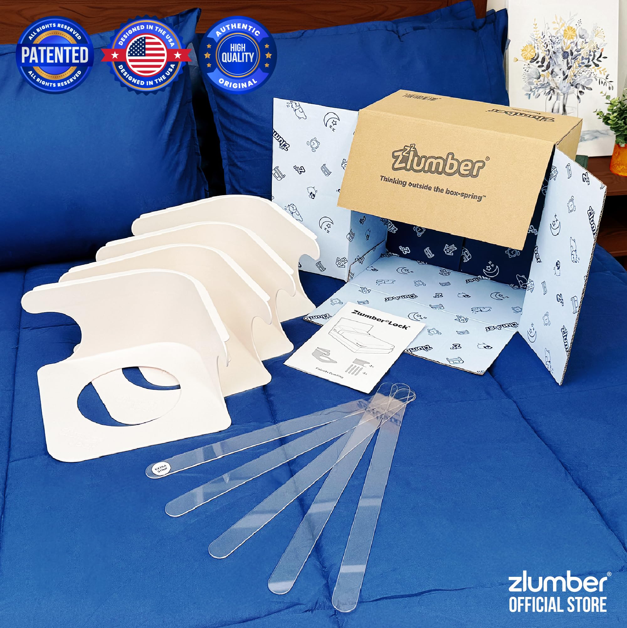 ZlumberLock neat bed every morning with orderly sheets after sleep