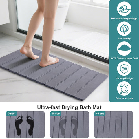 Zmnklry fast-drying diatomite mat proving quick-dry performance.