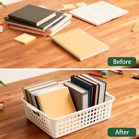 Zmpkhba perforated design basket offers airflow and quick content visibility
