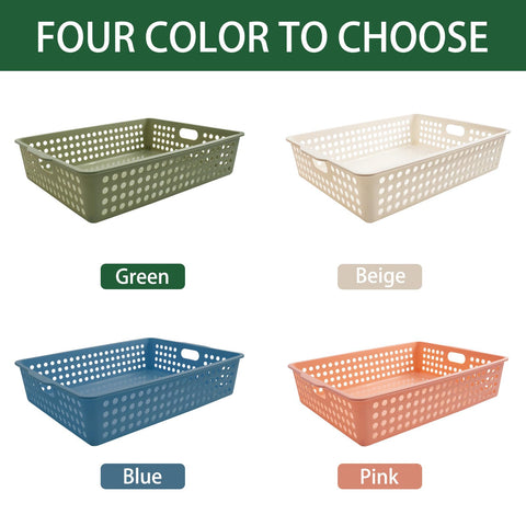 Zmpkhba green basket simplifies home office organization and space-saving storage