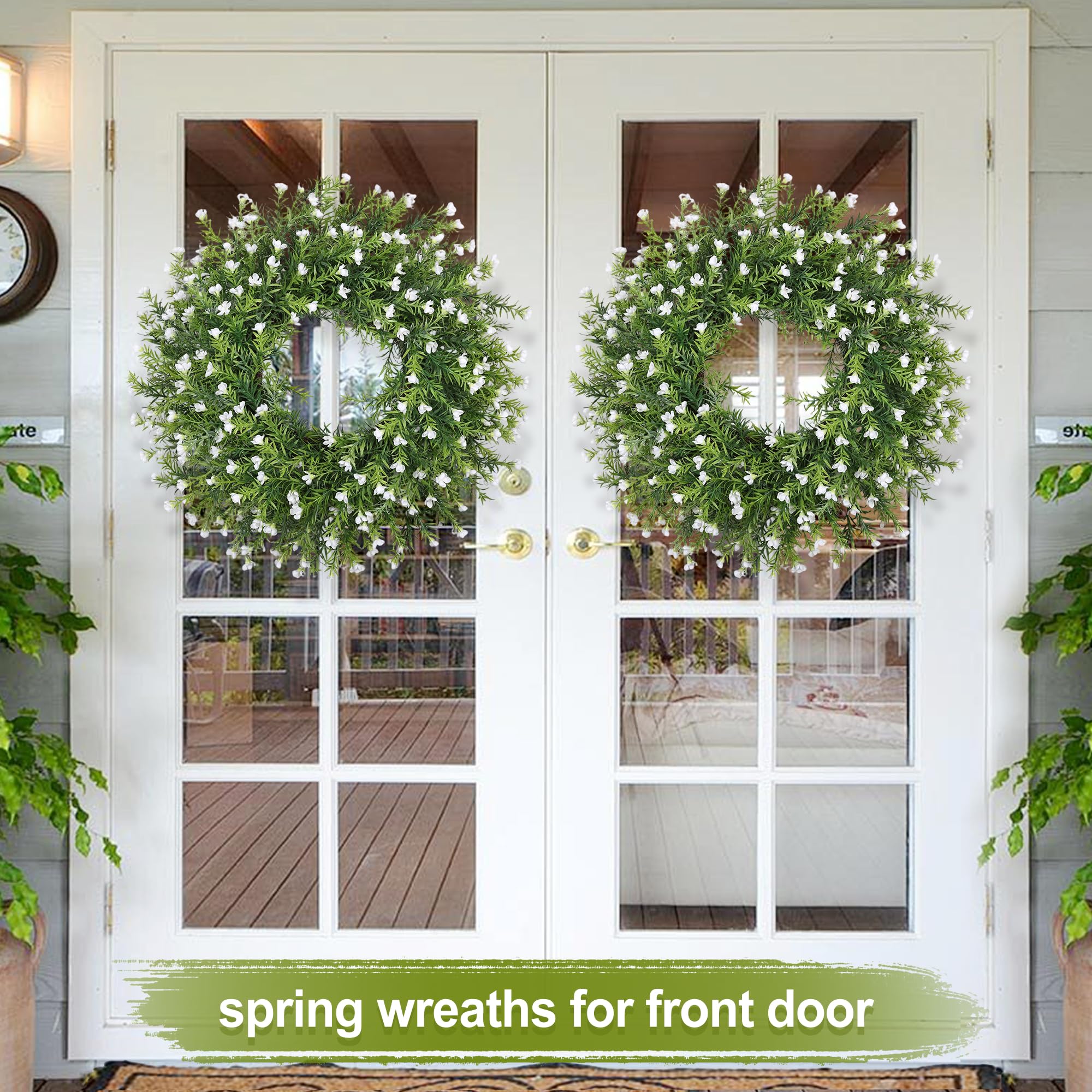 Zmtyykh Easy-Care Wreath stays vibrant with simple wipe maintenance.