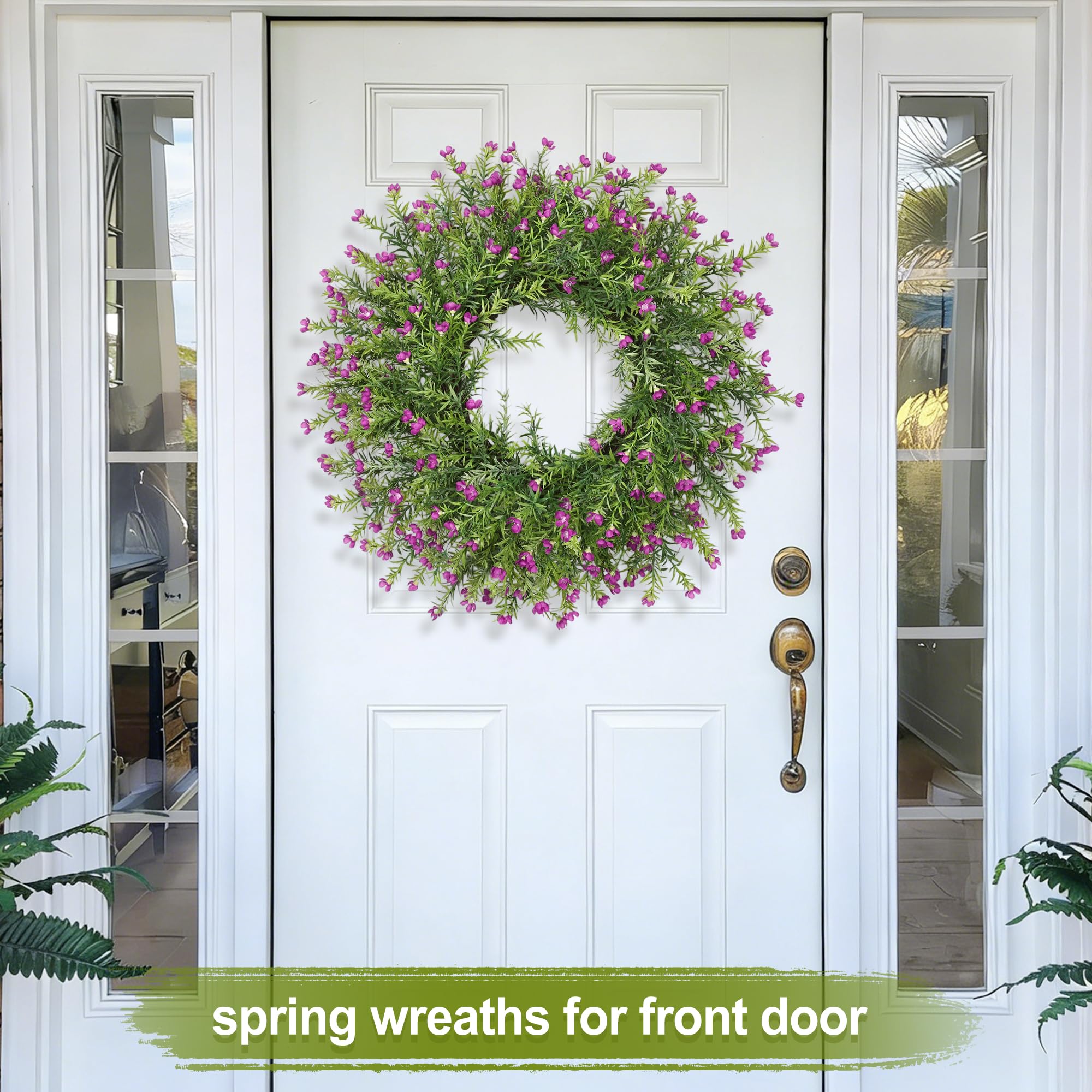 Zmtyykh Front porch display adds summer charm to entryways.