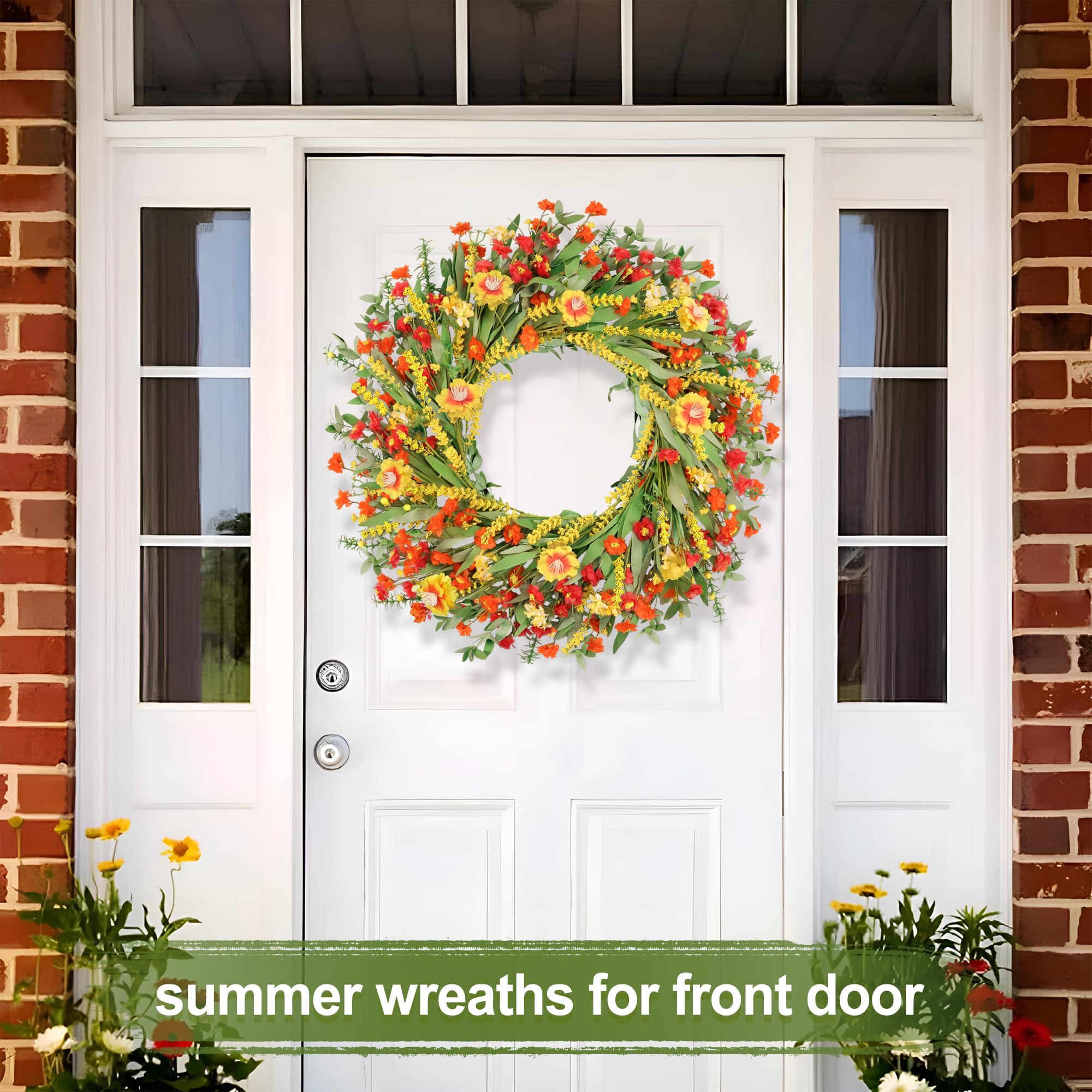 Zmtyykh full 26 inch display provides a balanced, eye catching spring decor.