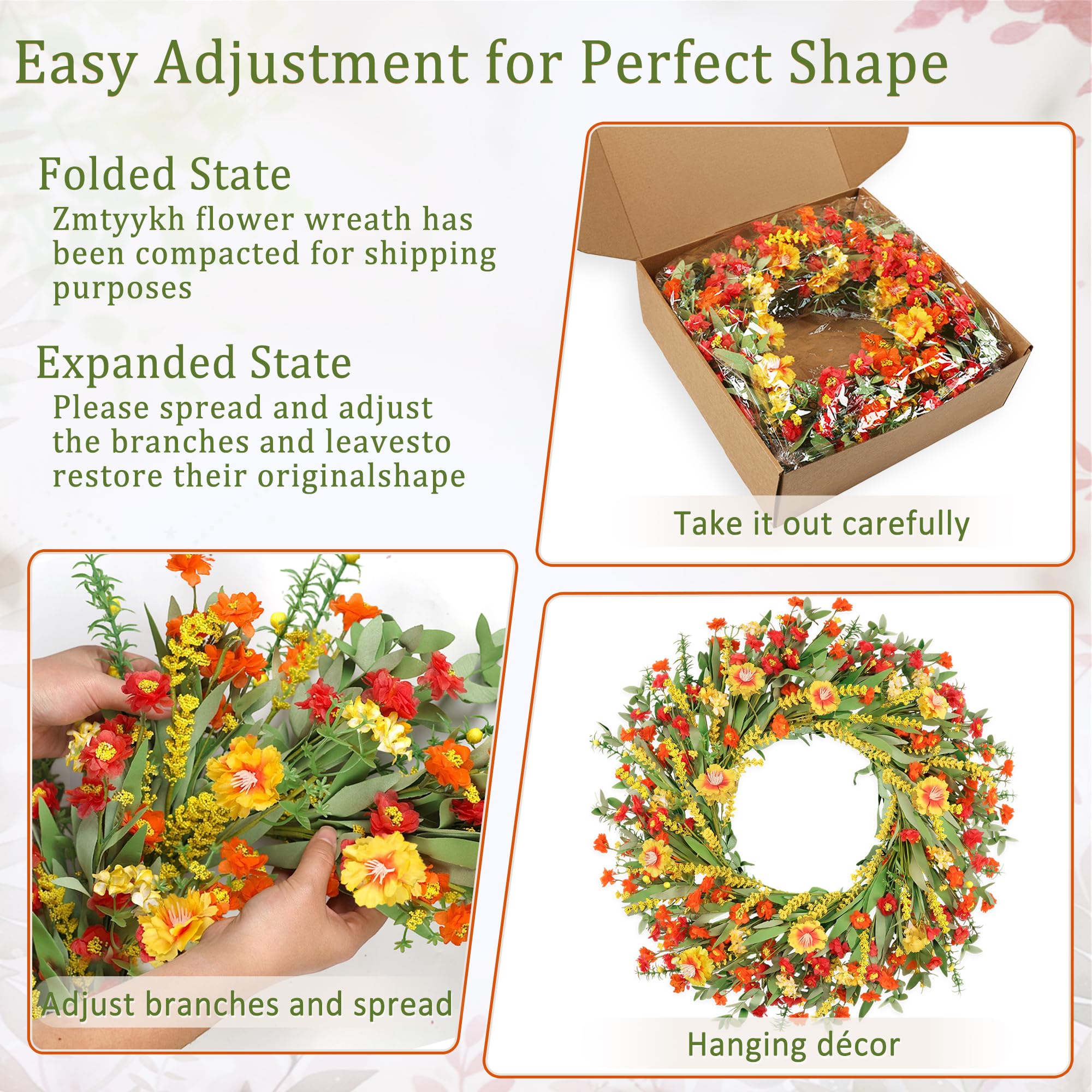 Zmtyykh lush greenery and berries add depth to porch or window displays.