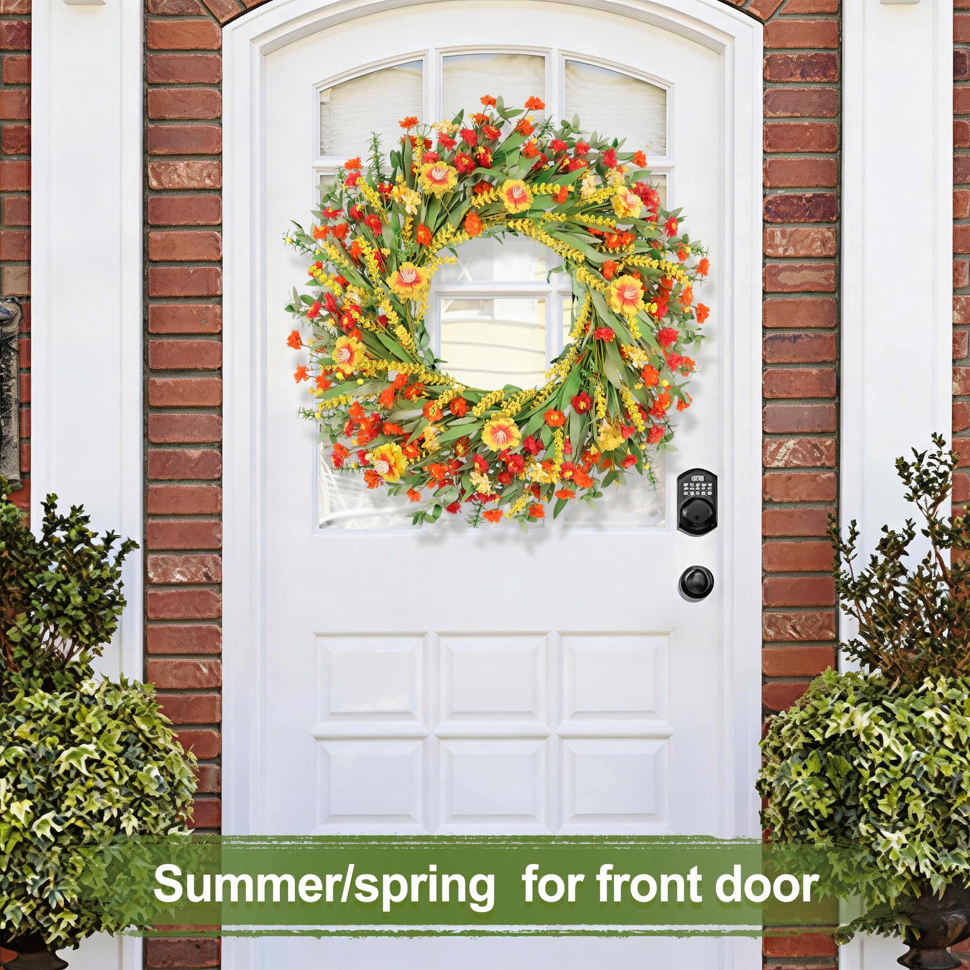 Zmtyykh versatile wreath for spring, summer, Easter, or weddings.