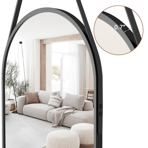ZMYCZ full-length mirror enhances light and perceived space in any room.