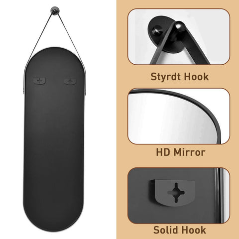 ZMYCZ mirror designed for wall or door mounting options.