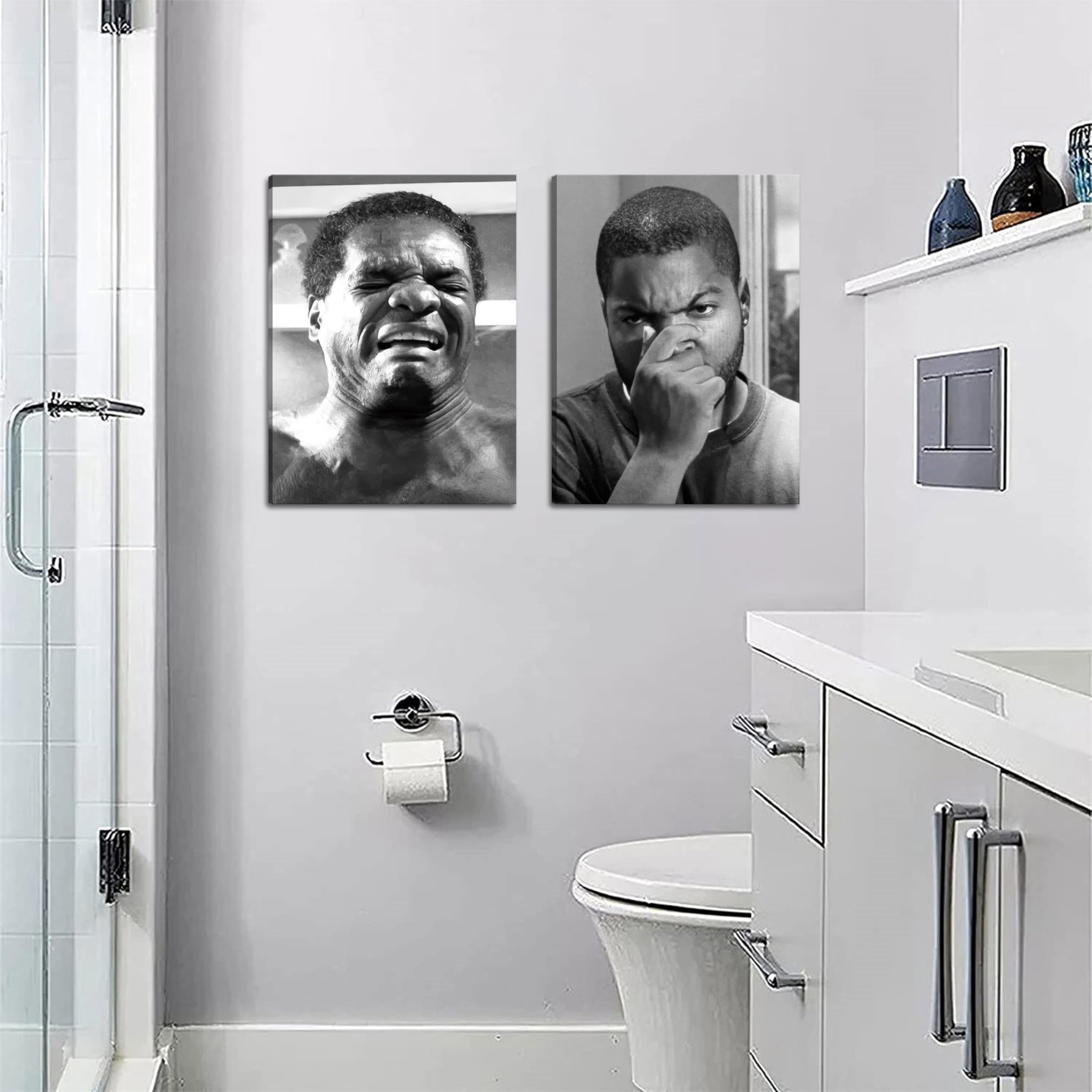 ZNHART film-inspired wall art set, enhances retro living spaces and home offices.