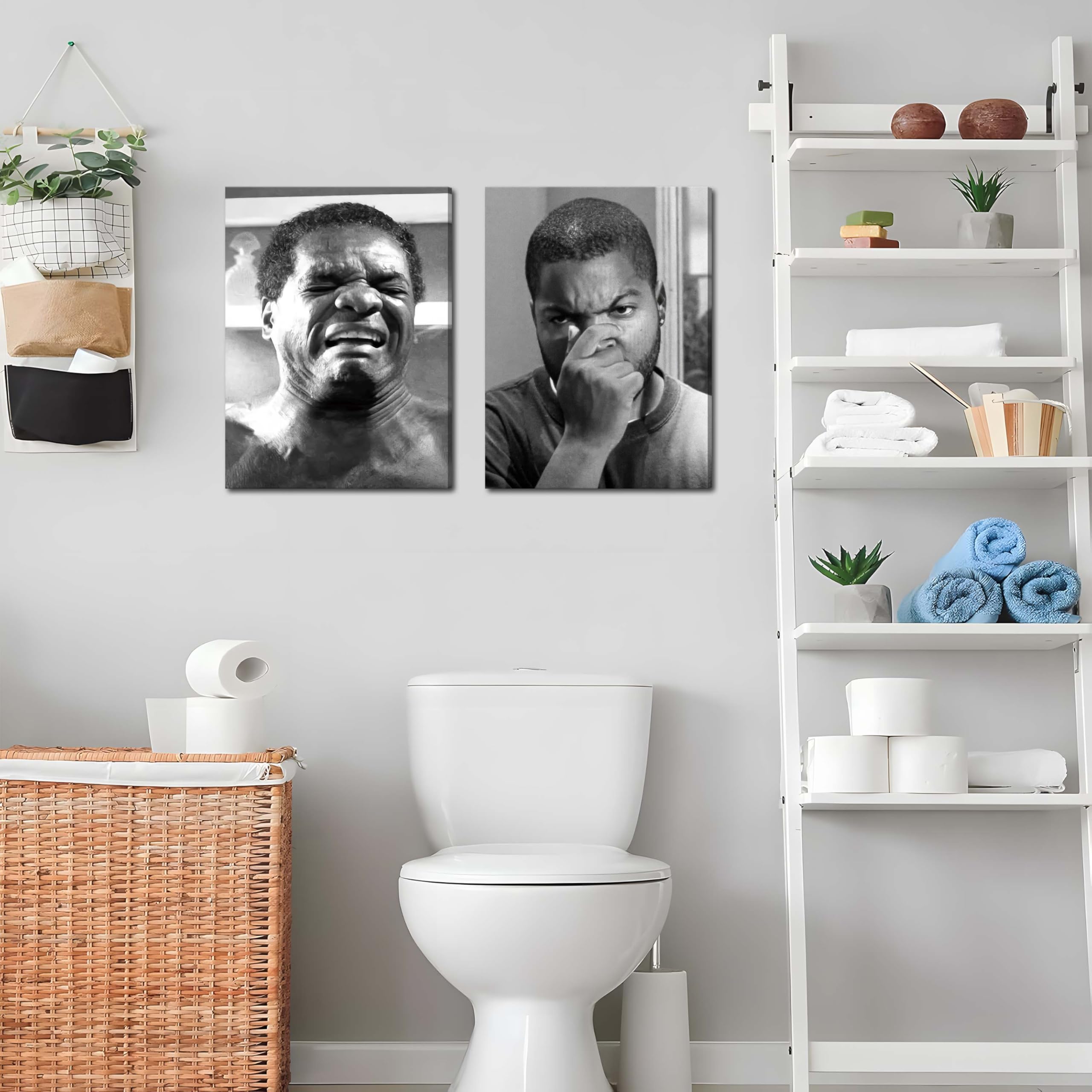 ZNHART waterproof canvas bathroom art maintains vivid colors.