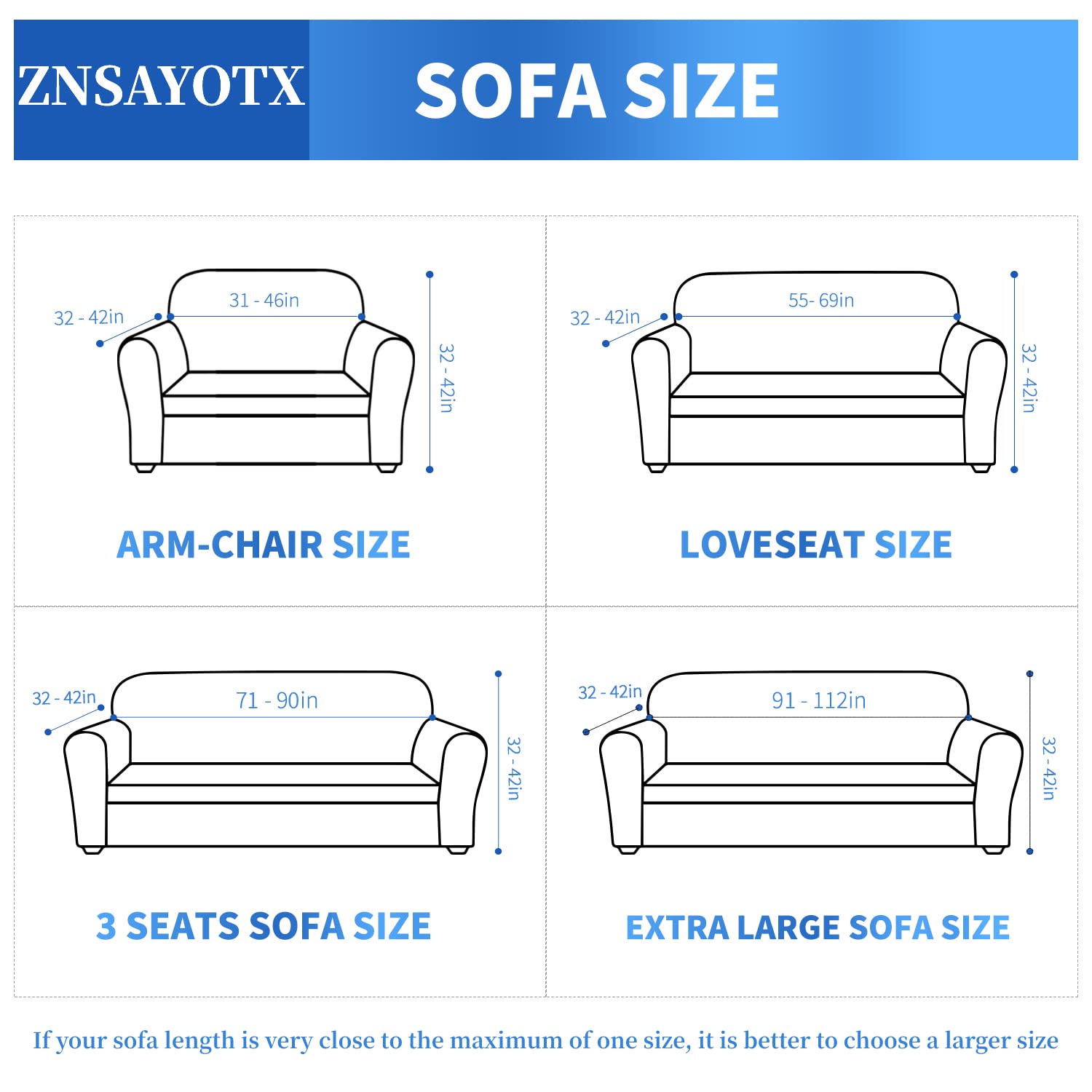 ZNSAYOTX durable jacquard fabric resists fading and pilling