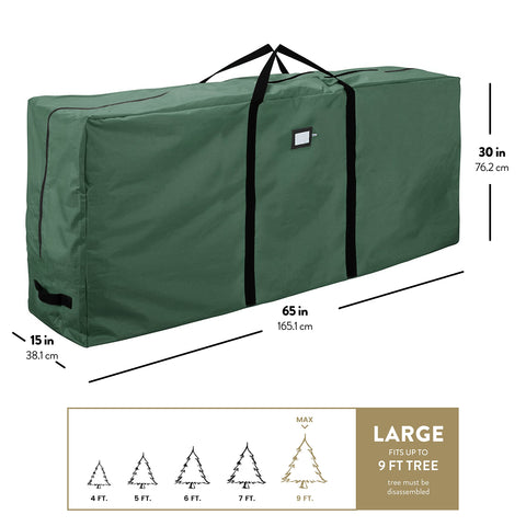 ZOBER storage bag shown in a closet for convenient seasonal storage