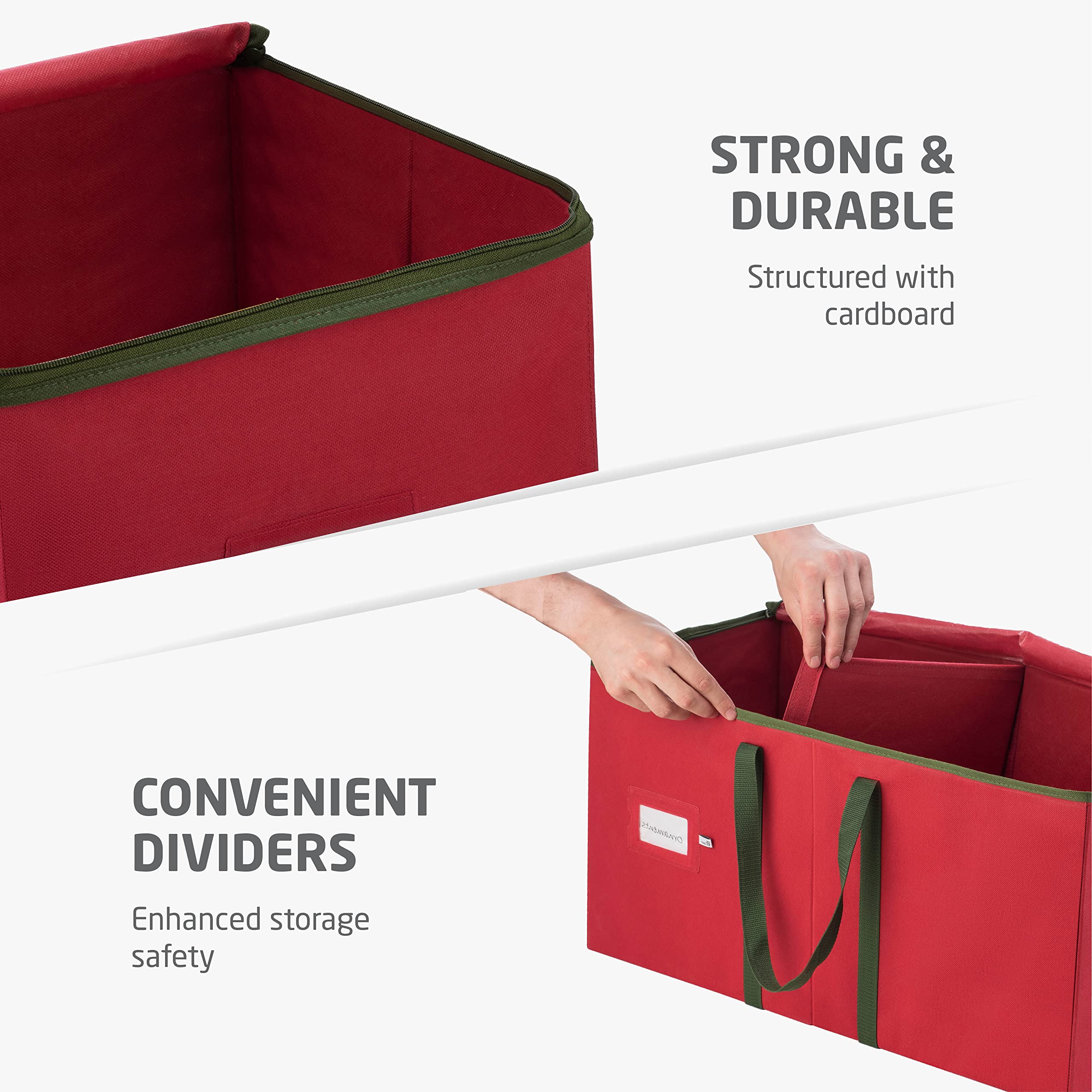 ZOBER card slot speeds retrieval of stored decorations.