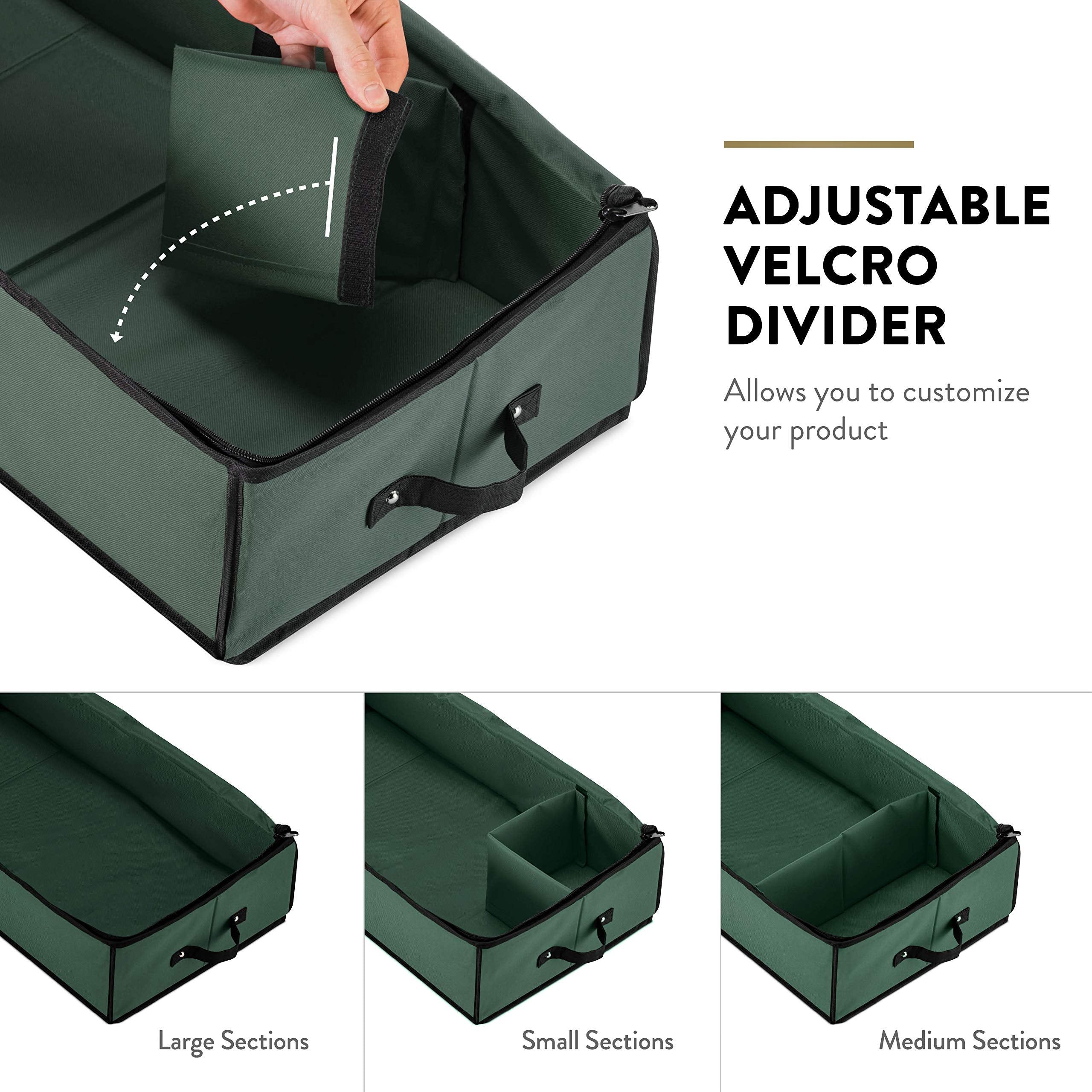 ZOBER gift wrap organizer supports 24 standard wrap rolls.
