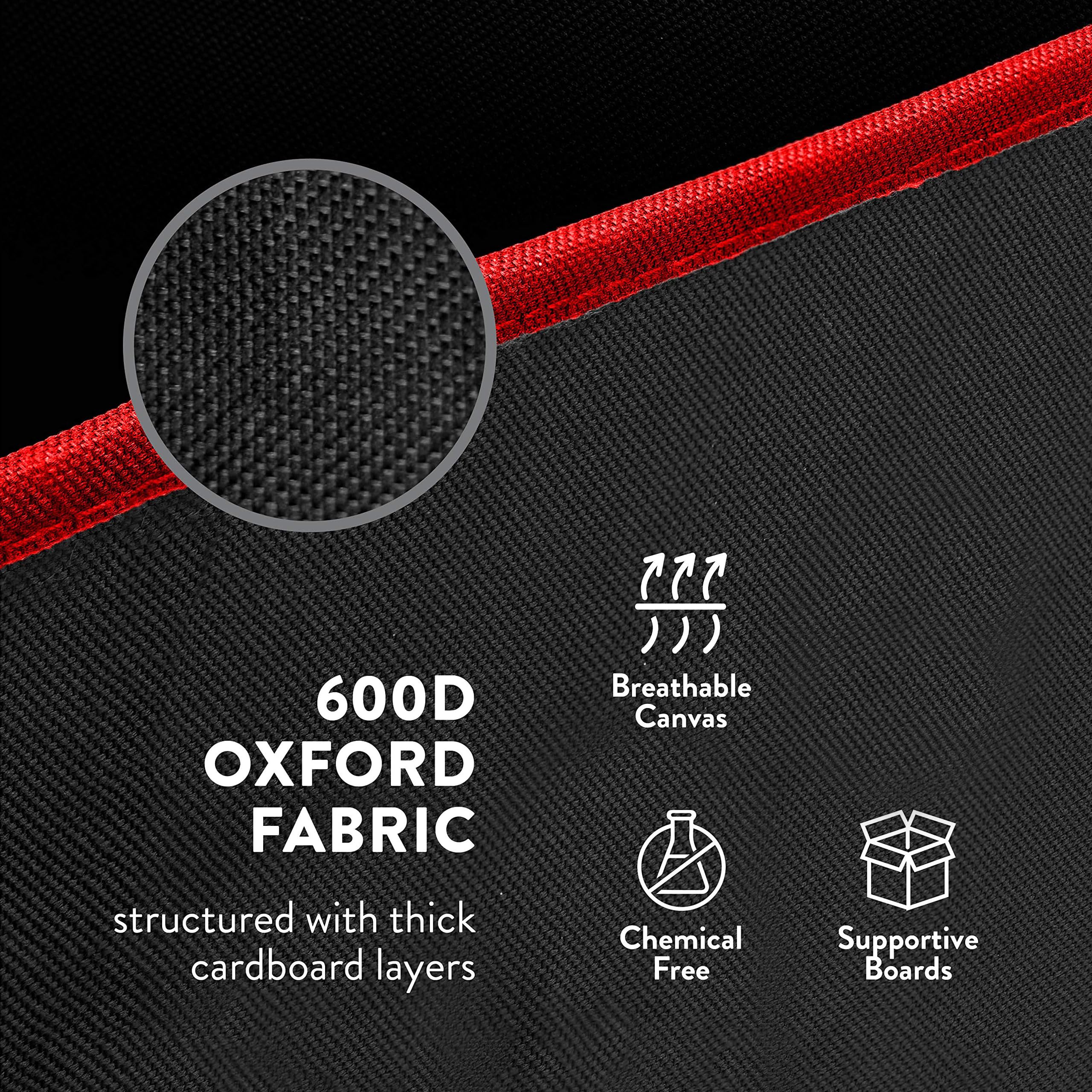 ZOBER black and red colorway complements festive gift presentation.