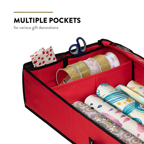 ZOBER gift wrap organizer collapsible design for easy storage