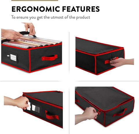 ZOBER dimensions 14 by 40 by 6 inches for organized wrapping.